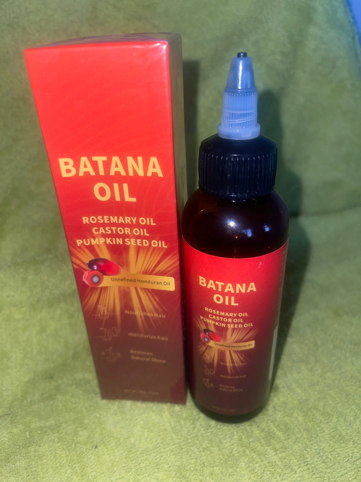 Batana with Rosemary, Castor and Pumpkin seed oil.